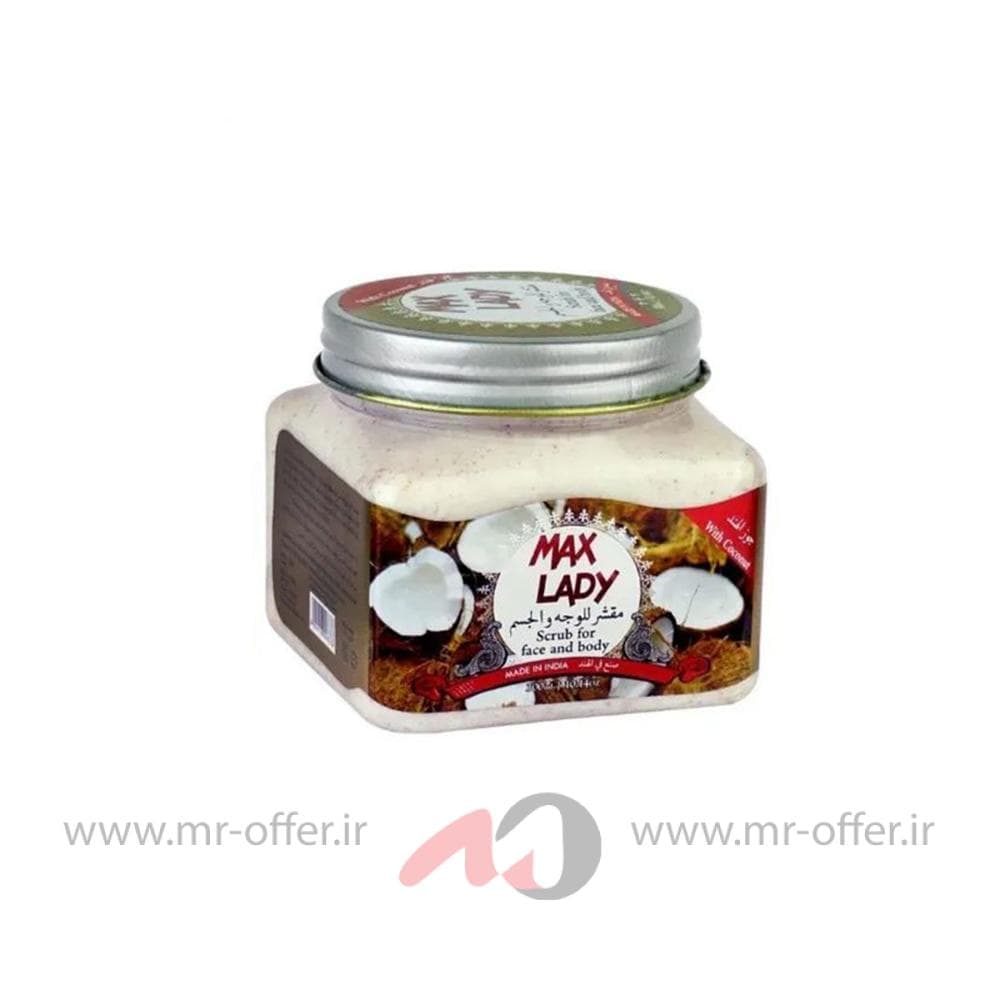 اسکراب مکس لیدی مدل نارگیل حجم 300 میلی لیتر