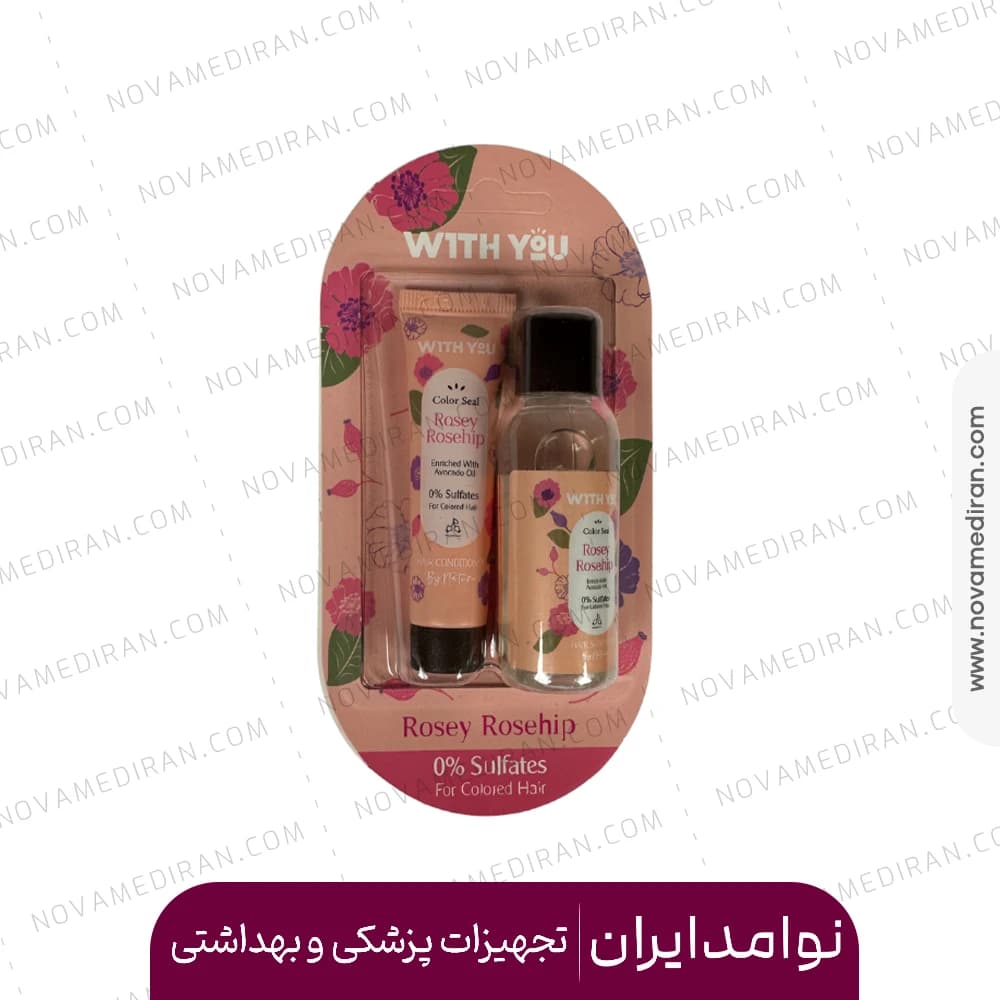 پک سفری شامپو و نرم کننده موی سر رزهیپ ویت یو
