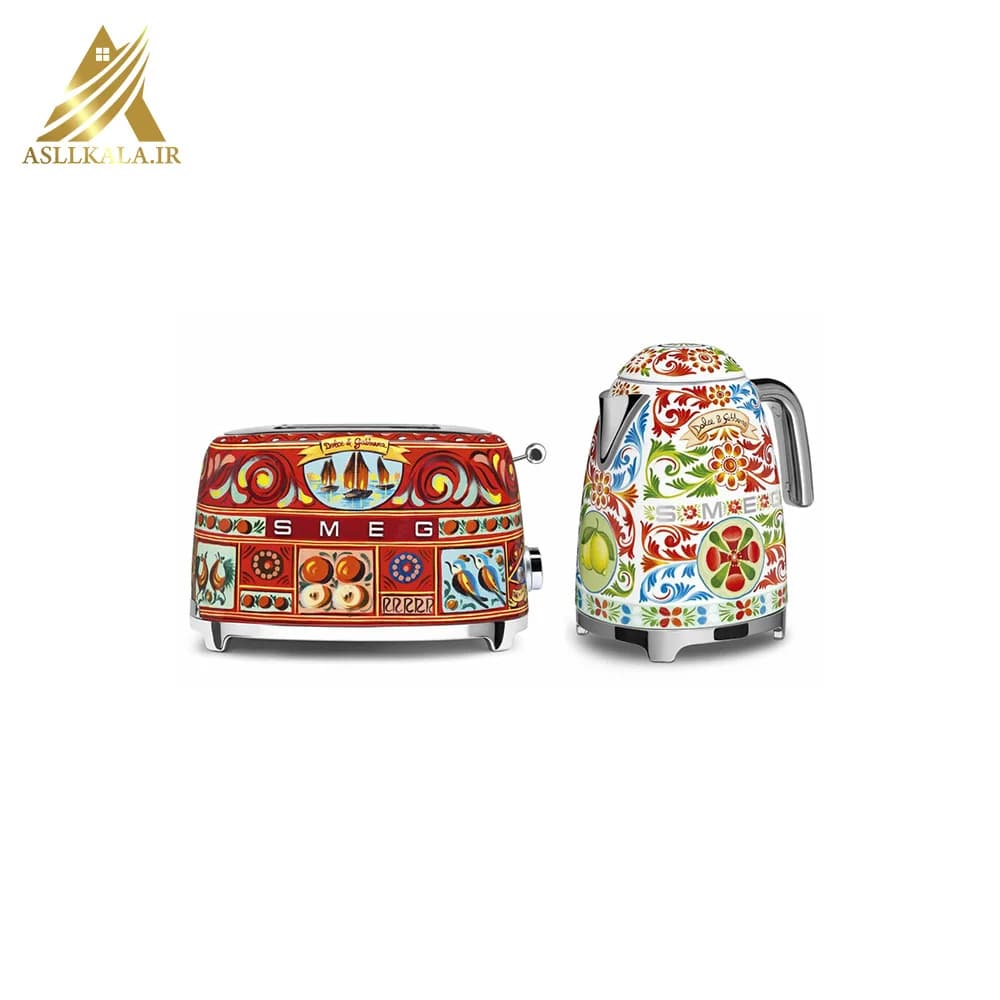 کتری برقی اسمگ دولچه گابانا ایتالیا Smeg KLF03 1,7 Ltr KLF03DGEU Dolce Gabbana ا Smeg KLF03 1,7 Ltr KLF03DGEU Dolce Gabbana — تصویر ۶