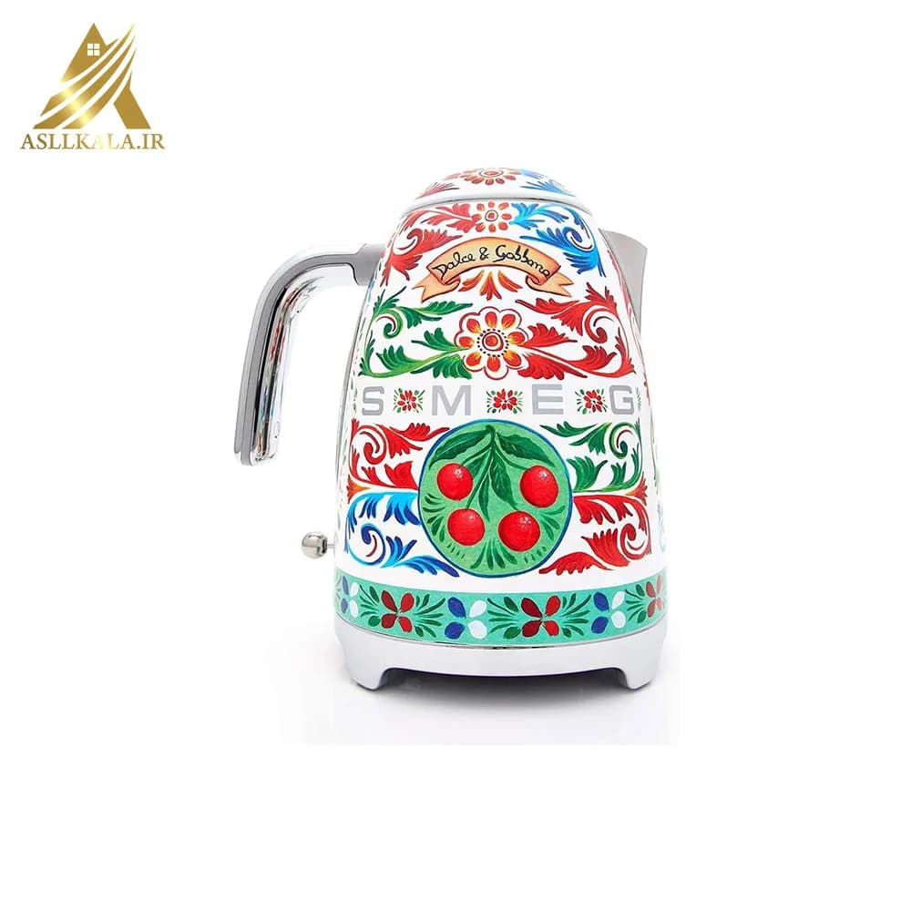 کتری برقی اسمگ دولچه گابانا ایتالیا Smeg KLF03 1,7 Ltr KLF03DGEU Dolce Gabbana ا Smeg KLF03 1,7 Ltr KLF03DGEU Dolce Gabbana — تصویر ۴
