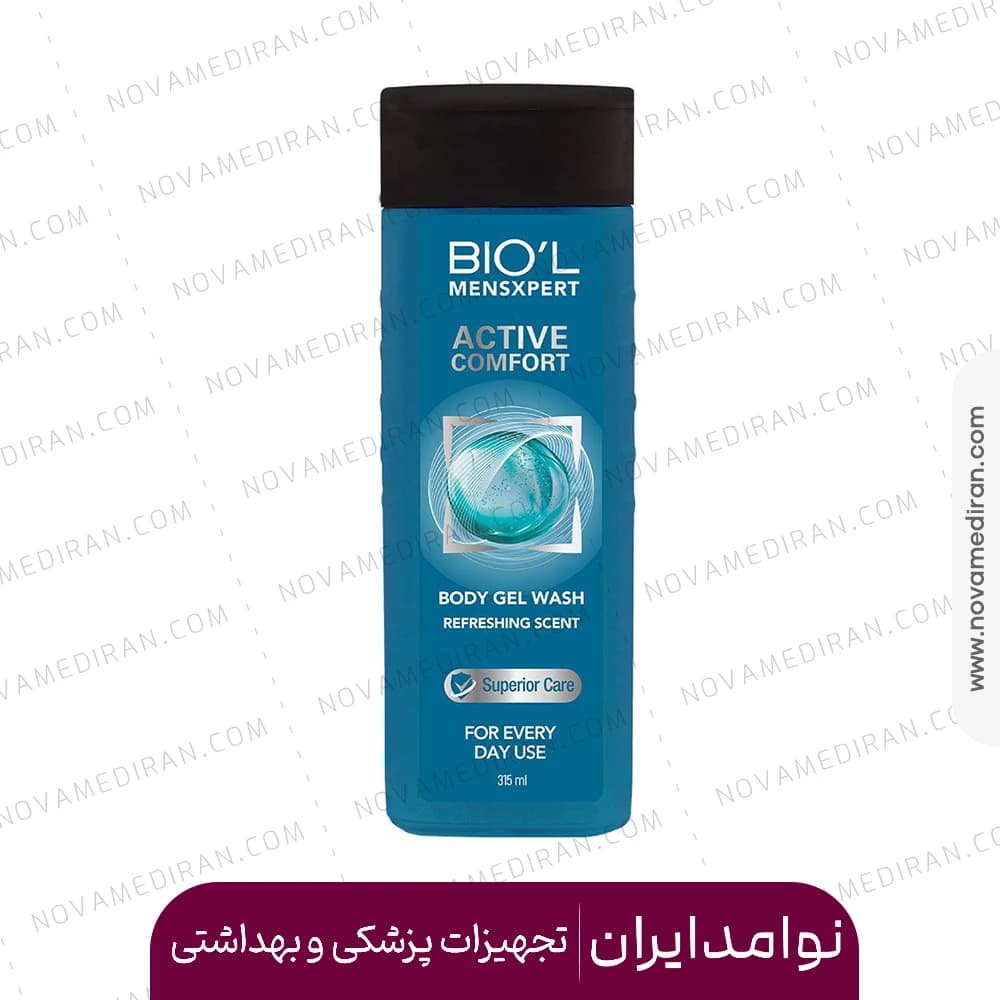 شامپو بدن اکتیو کامفورت مناسب آقایان بیول حجم ۳۱۵ میل