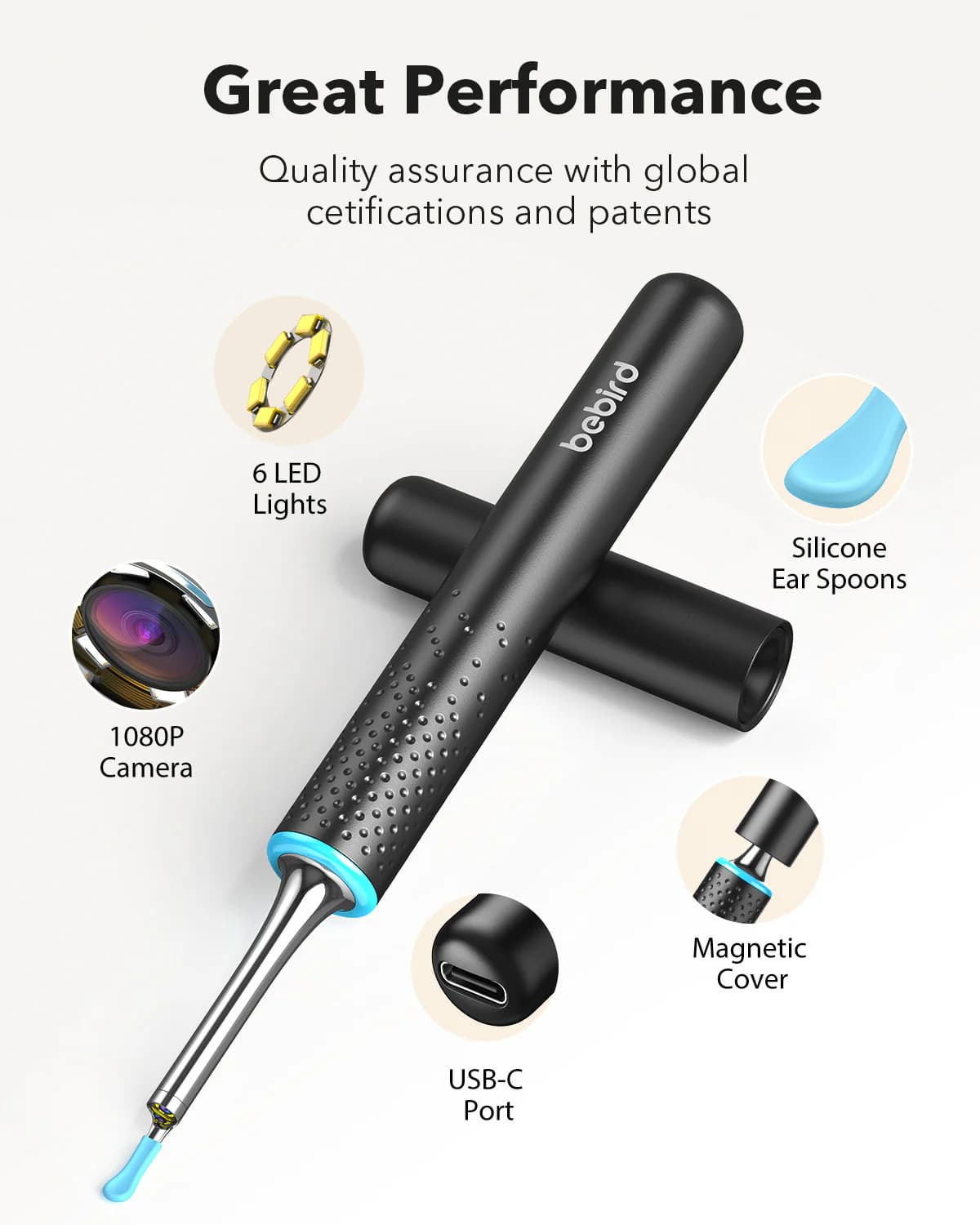 گوش پاک کن هوشمند Bebird EarSight Cleaner — تصویر ۴
