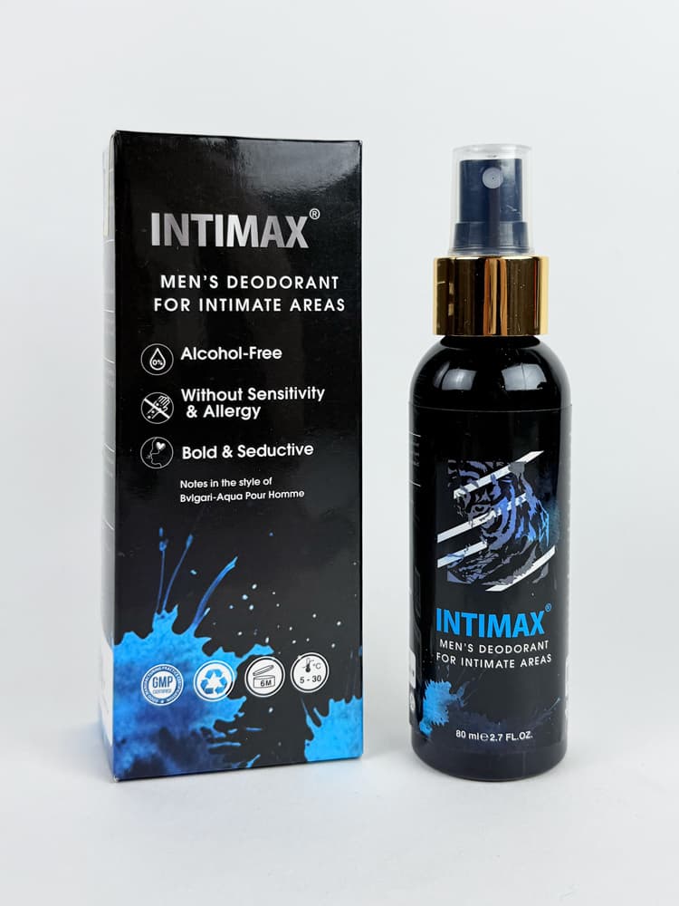 اسپری نواحی خصوصی رایحه بولگاری اینتیمکس Intimax — تصویر ۳