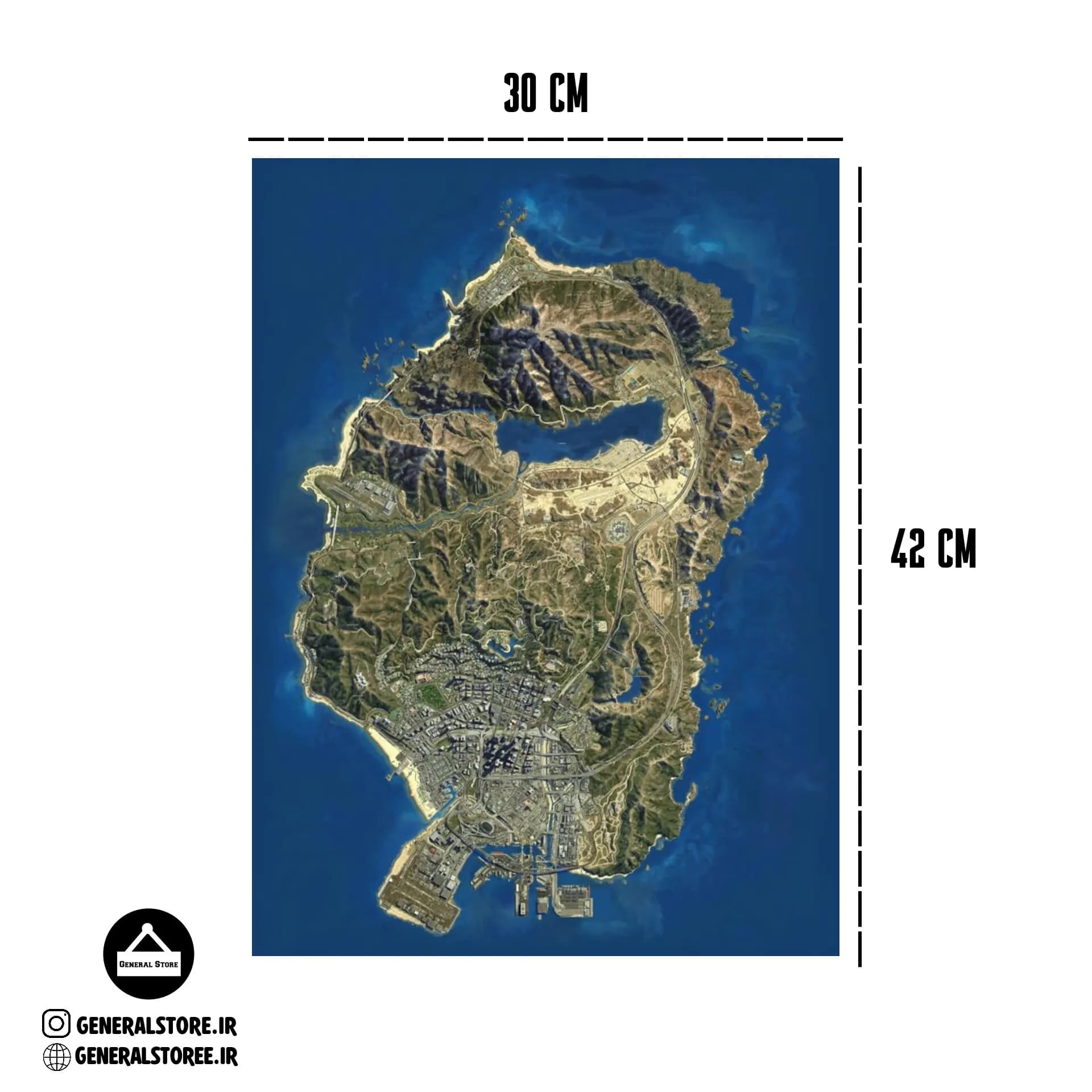 نقشه جی تی ای ۵ / Gta V Map