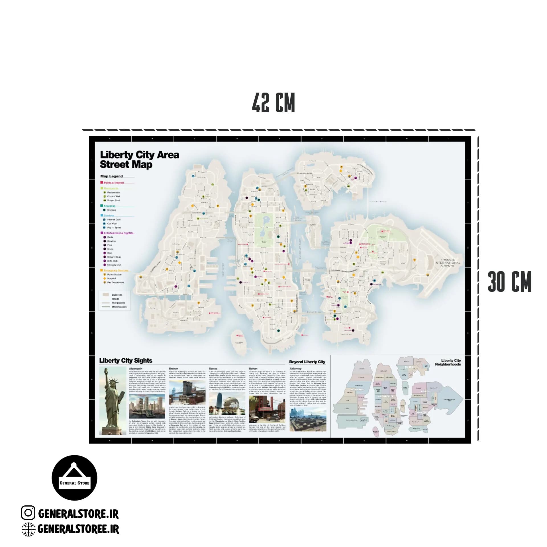 نقشه جی تی ای ۴ / Gta IV Map
