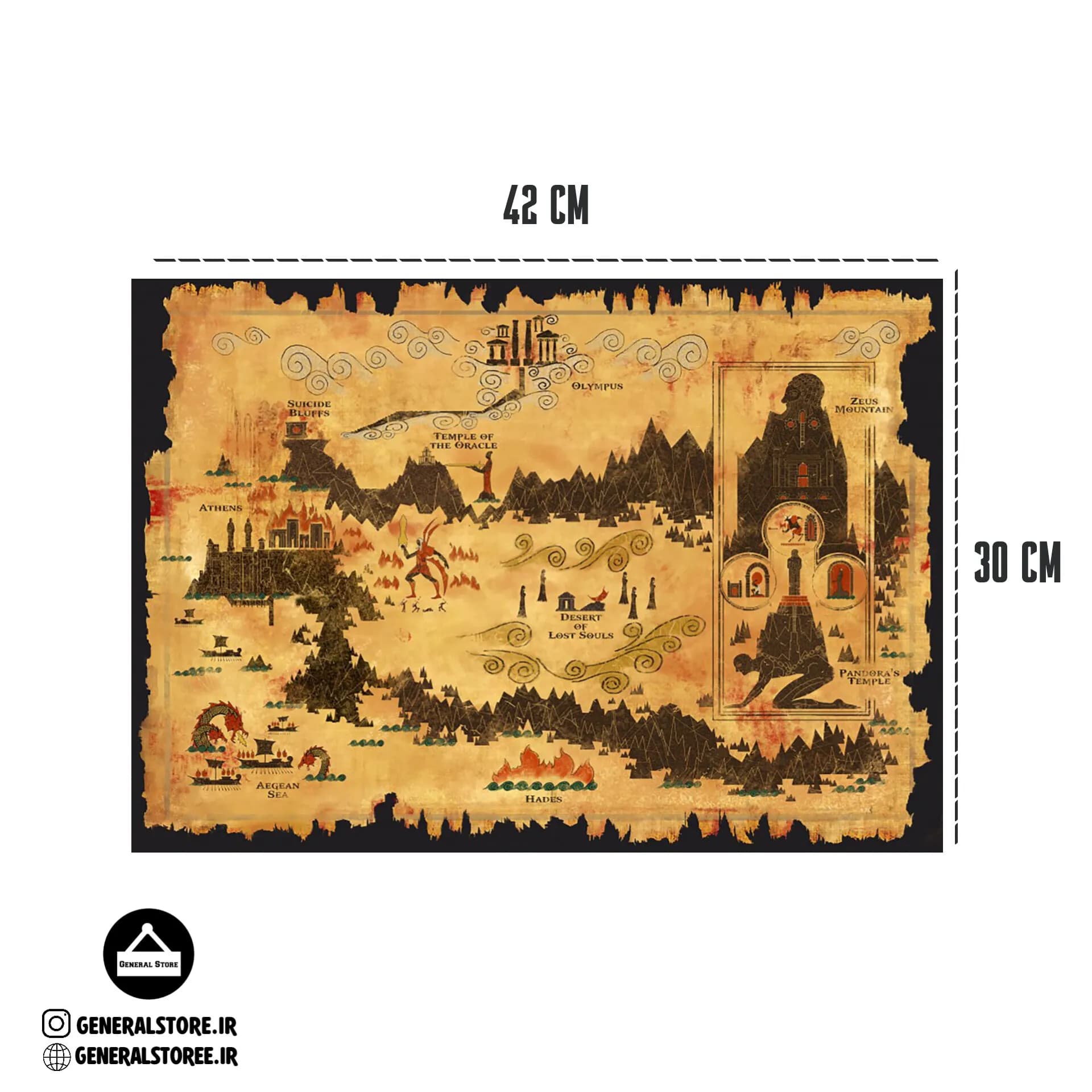 نقشه خدای جنگ / God Of War Map