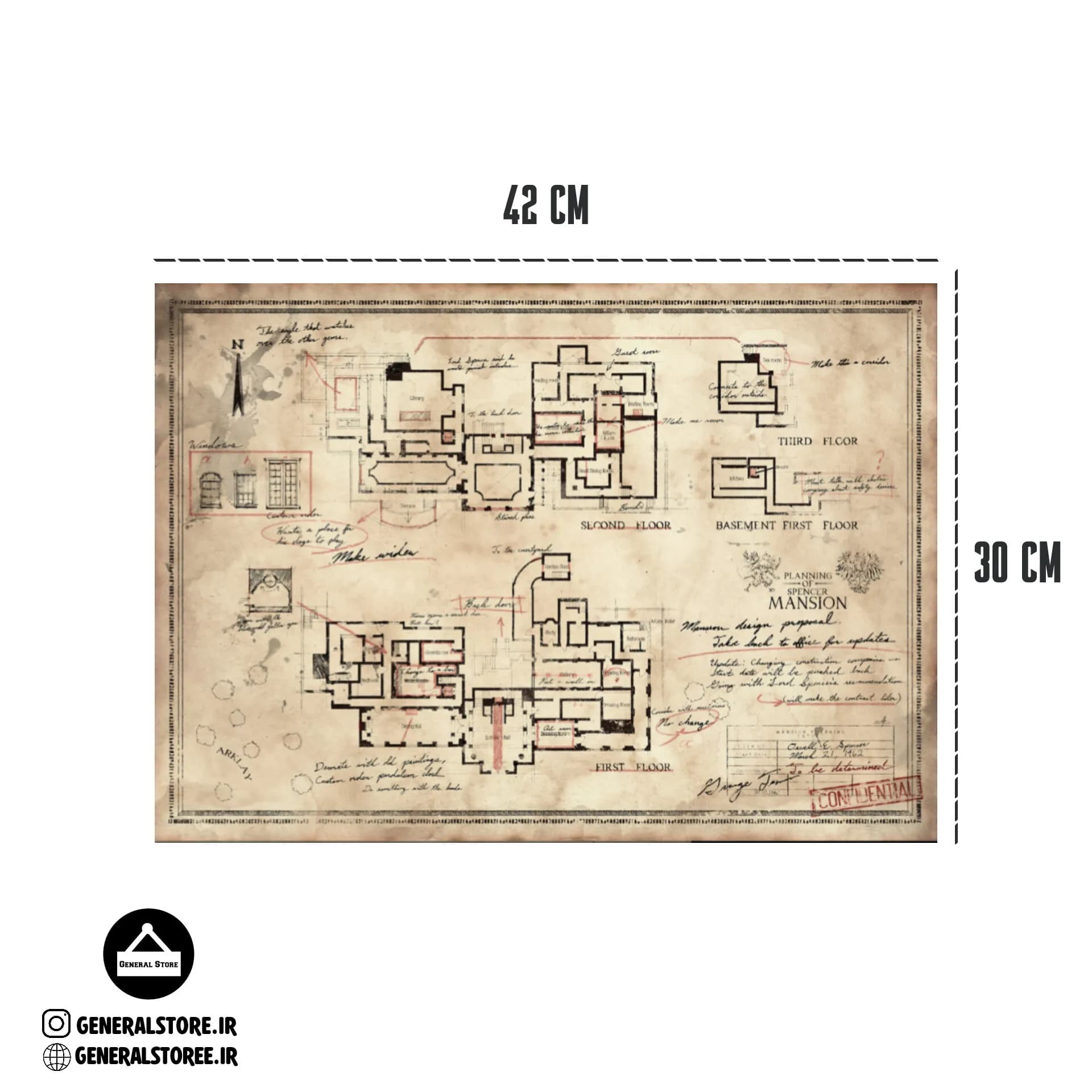 نقشه رزیدنت اویل / Resident Evil Map