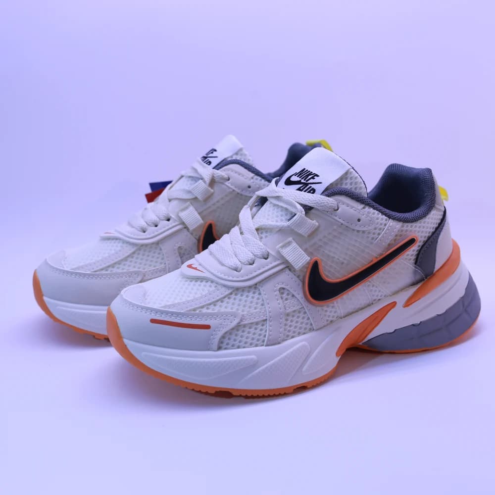 کتونی نایک وی تو کی ران سفید نارنجی | Nike V2K Run White Orange — تصویر ۳