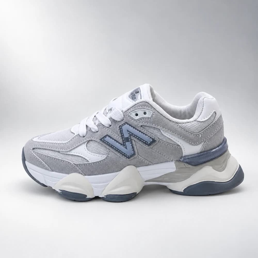 کتونی زنانه نیوبالانس 9060 طوسی سفید | New Balance 9060