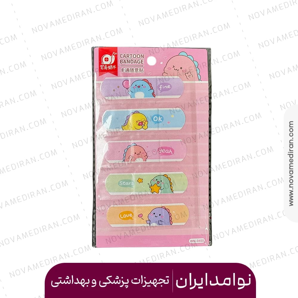 چسب زخم فانتزی برگ ۵ عددی