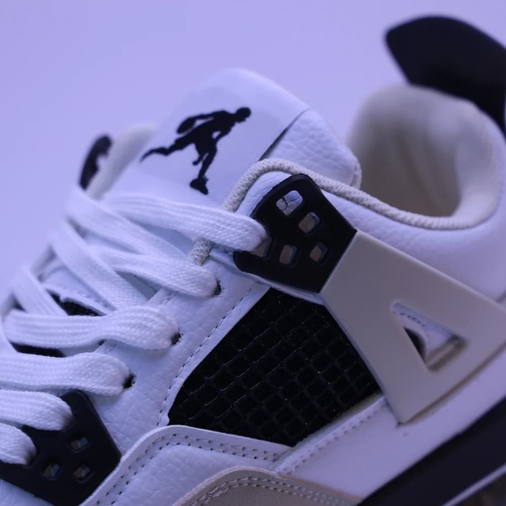 کتونی زنانه نایکی جردن ۴ وایت سیمِنت | Jordan 4 White Cement — تصویر ۵