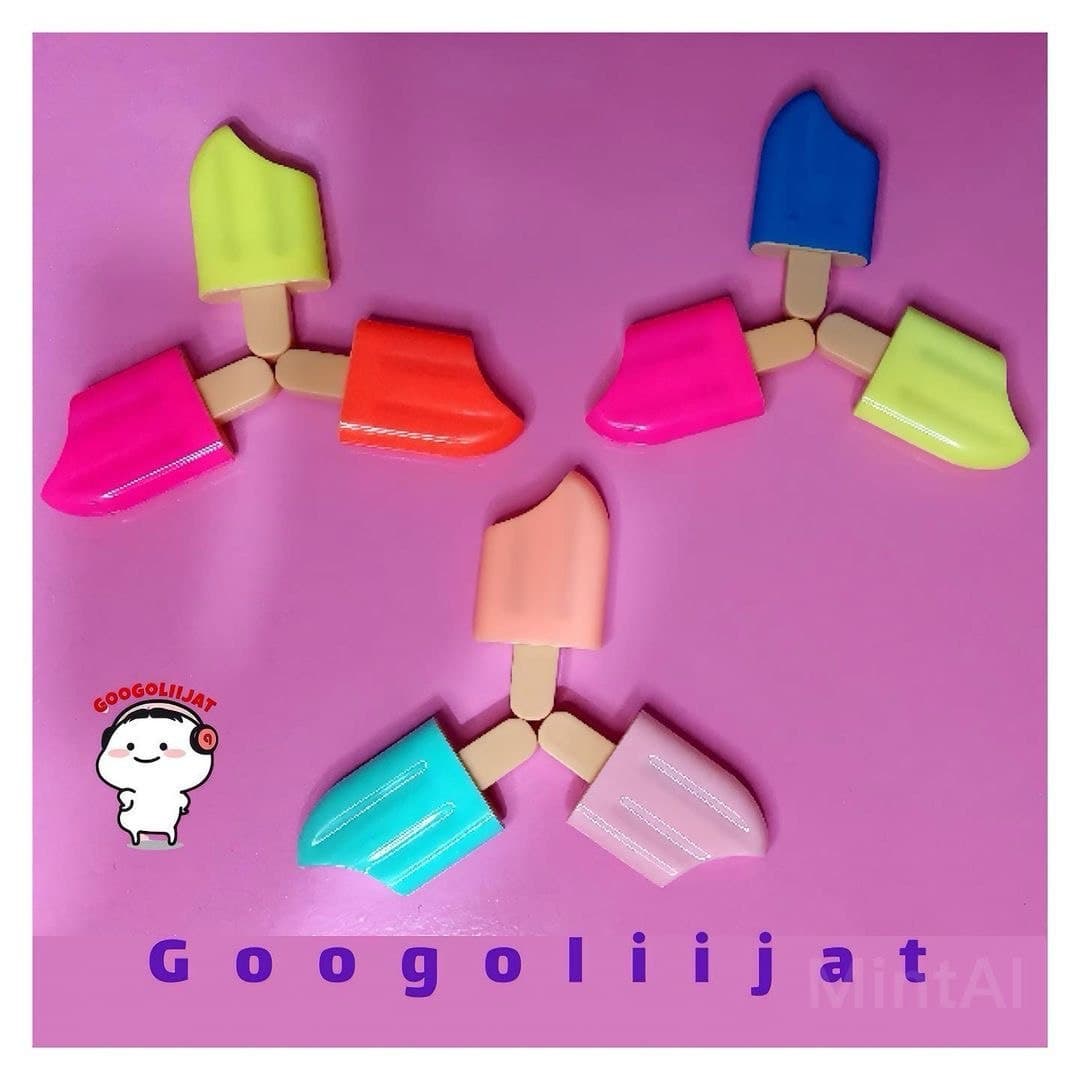 هایلایتر بستنی گاز زده سه عددی
