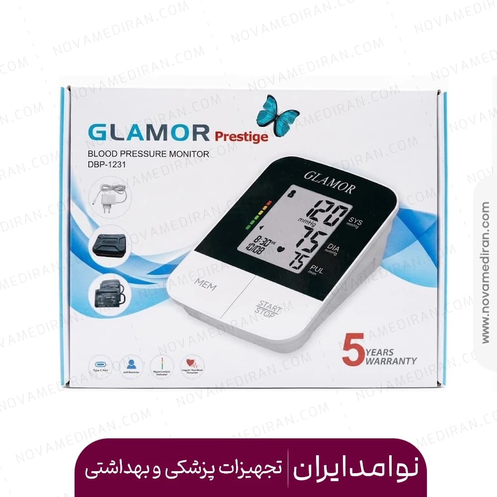 فشارسنج بازویی دیجیتال گلامور مدل DBP-1231 غیر سخنگو