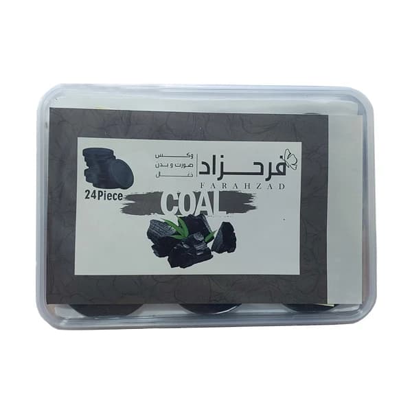 وکس موبر فرحزاد مدل سکه ای ذغال (Coal) وزن 500 گرم بسته 24 عددی