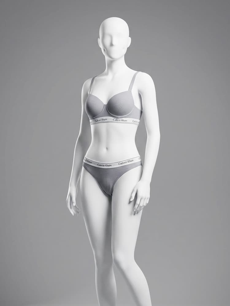 ست شورت بکلس و سوتین فنر دار نخ پنبه کلوین کلاین Calvin Klein — تصویر ۳
