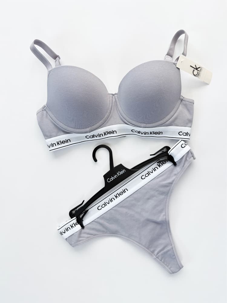 ست شورت بکلس و سوتین فنر دار نخ پنبه کلوین کلاین Calvin Klein — تصویر ۴