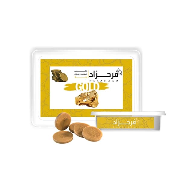 وکس موبر فرحزاد مدل سکه ای طلا (Gold) وزن 500 گرم بسته 24 عددی