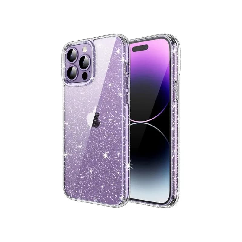 قاب شفاف اکلیلی و براق آیفون 13 پرو مدل Magic – iPhone 13 Pro Magic Clear Shiny Case