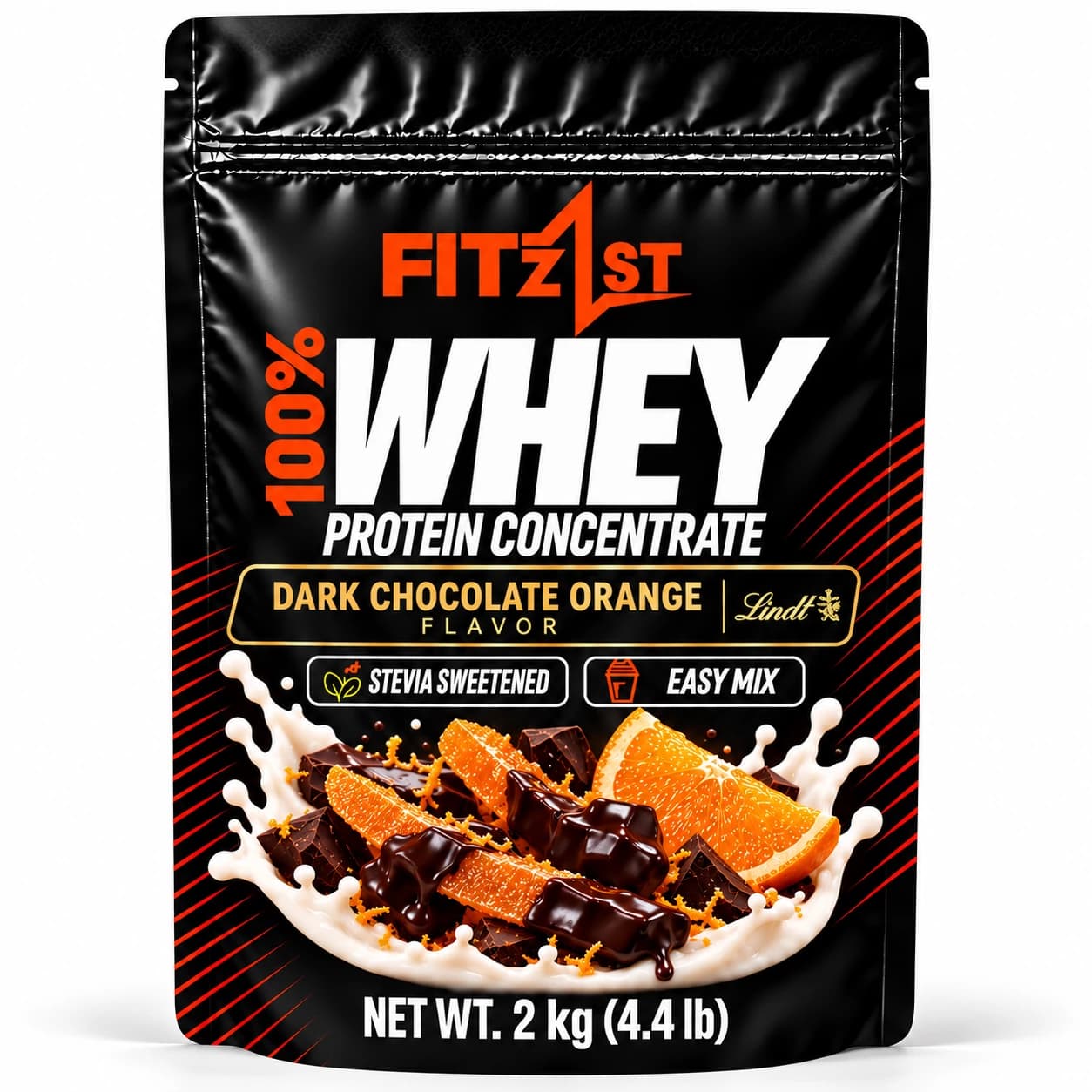 پودر وی 2000 گرم شکلات تلخ پرتقال (WHEY)