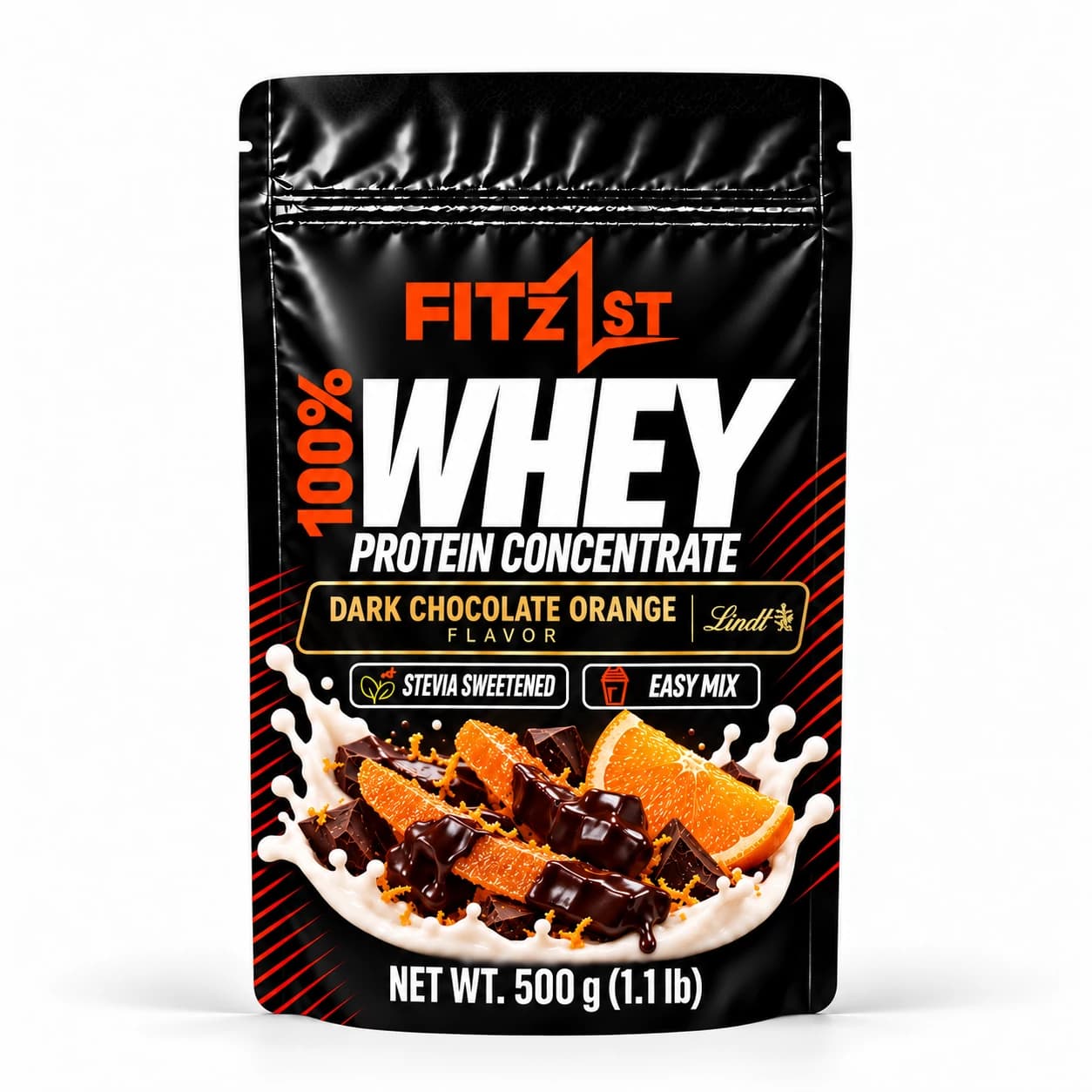 پودر وی 500 گرم شکلات تلخ پرتقال (WHEY)
