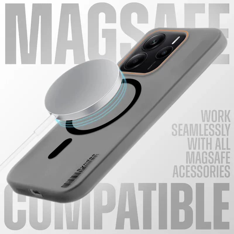 قاب مگ‌سیف مات نازک شیائومی Redmi Note 14 4G مدل Syndee – Xiaomi Redmi Note 14 4G Syndee Magsafe Matte Slim Case