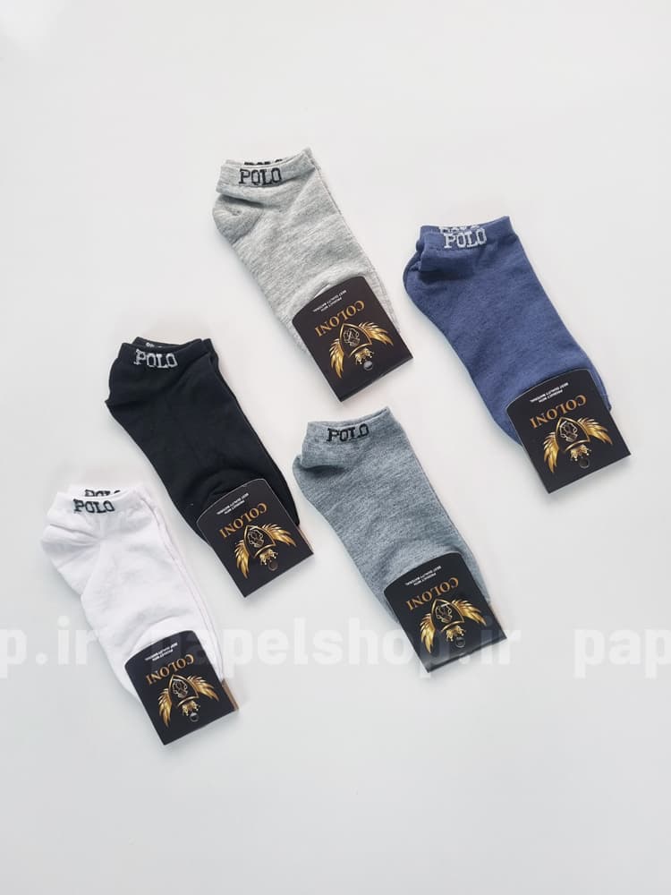جوراب مچی نخ پنبه طرح پولو(POLO)