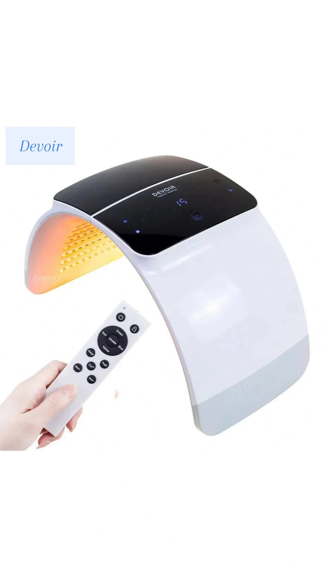 ماسک تونلی LED کلسیم تراپی دیویر DEVOIR کره ای