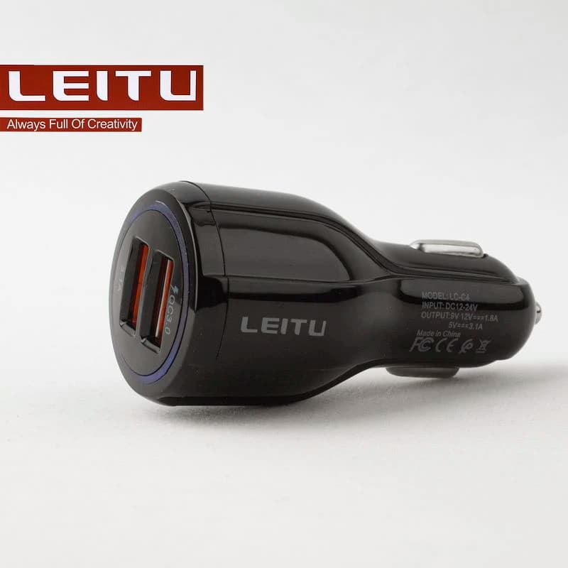 شارژر فندکی لیتو Leitu LC-C4 با کابل Micro USB