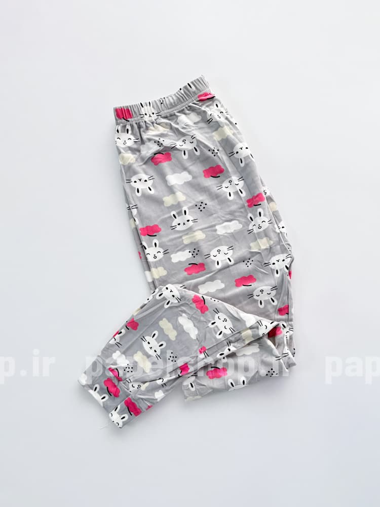 شلوار مخمل استیکردار خرگوش و ابر