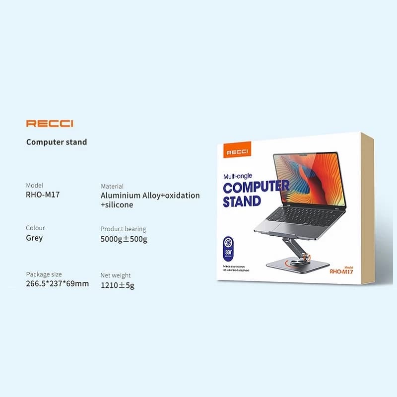 پایه نگهدارنده لپ تاپ رسی Recci RHO-M17 — تصویر ۵