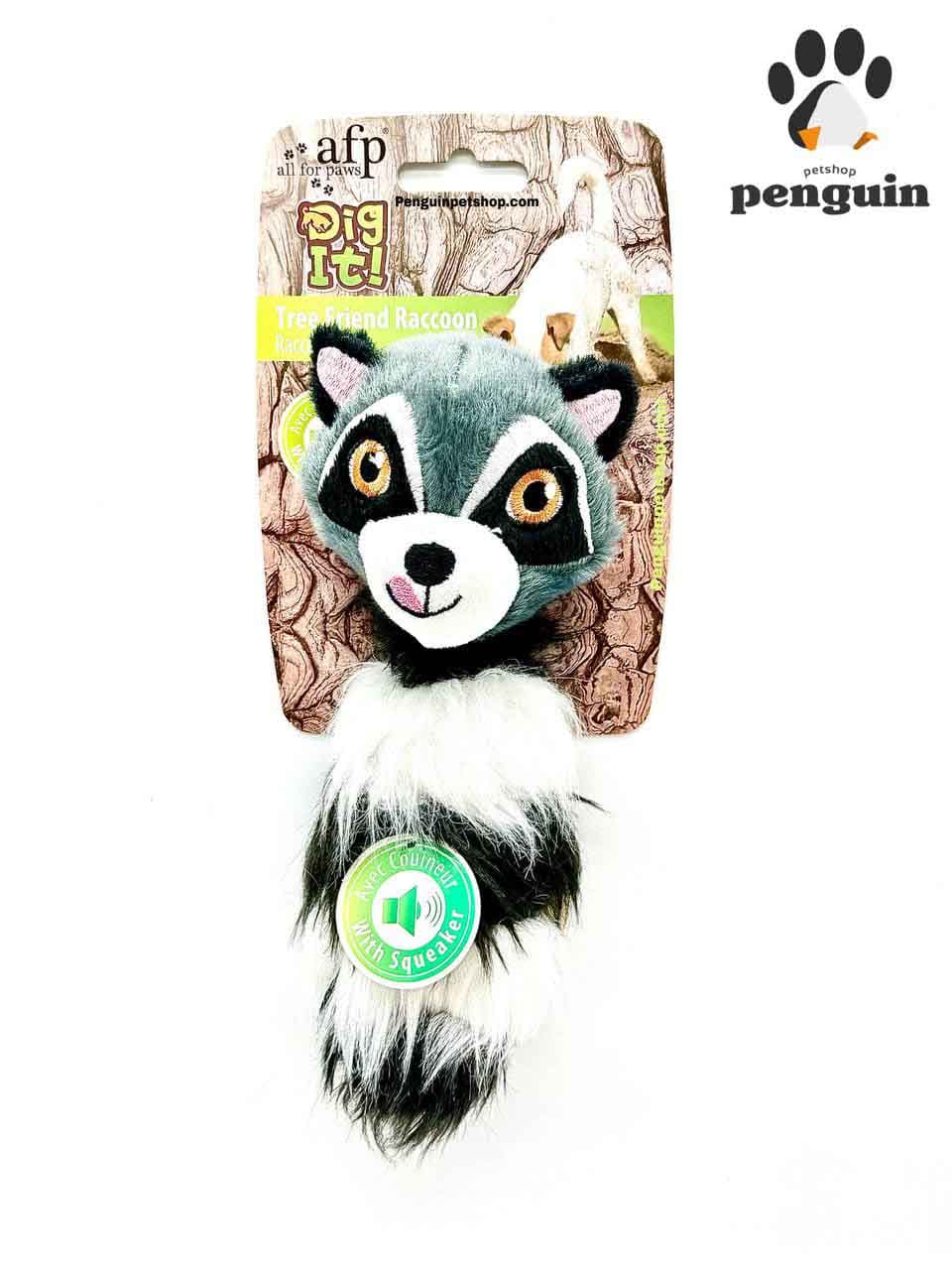 اسباب بازی سگ راکون صدا دار ای اف پی Tree Friend Raccon — تصویر ۲