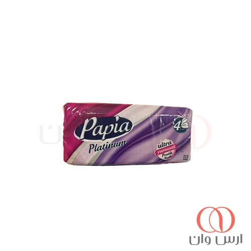 دستمال کاغذی پاپیا 125 برگی 4 لایه مدل Platinum