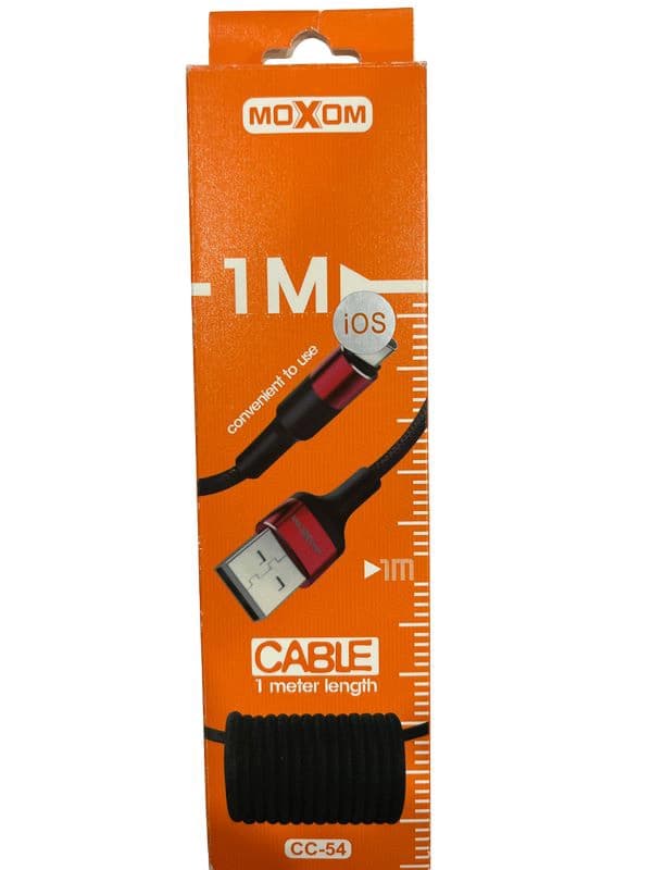 کابل تبدیل USB به MOXOM CC54 Lightning — تصویر ۲