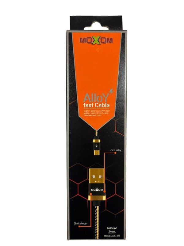 کابل تبدیل USB به MOXOM CC29 Lightning