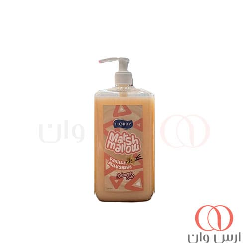 شامپو بدن هوبی Hobby مدل Marsh Mallow رایحه وانیل 1000 میل