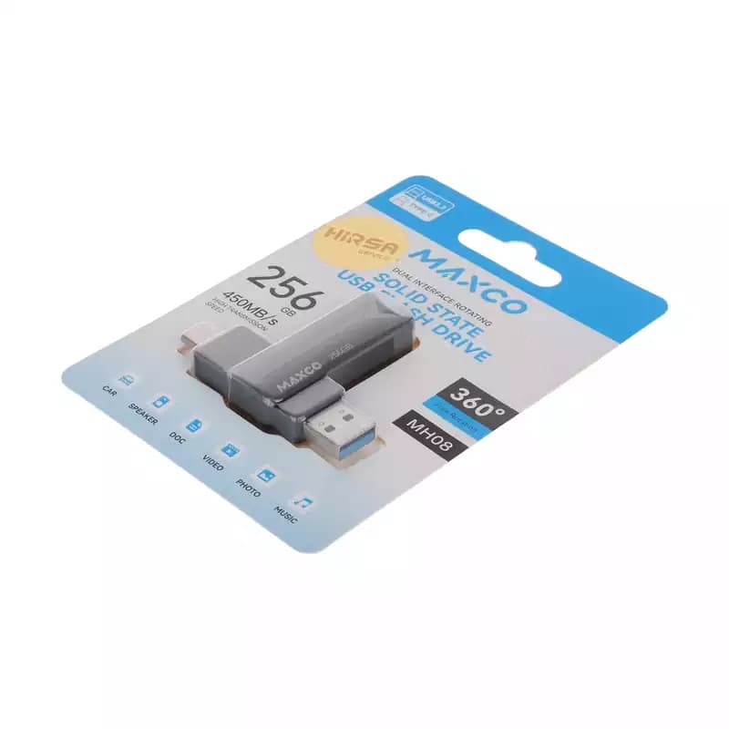 فلش مکس کو مدل MH08 ظرفیت 256 گیگابایت USB 3.2 — تصویر ۵