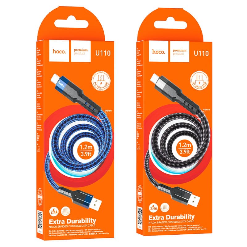 کابل تبدیل USB به Micro USB هوکو Hoco U110 — تصویر ۶
