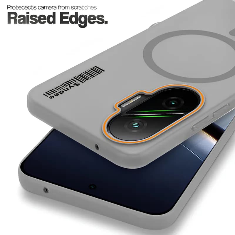 قاب مگ‌سیف مات نازک شیائومی POCO F7 مدل Syndee – Xiaomi POCO F7 Syndee Magsafe Matte Slim Case