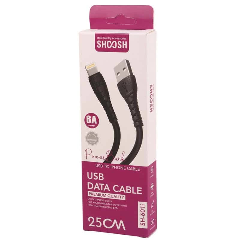 کابل شارژ پاوربانک USB به Lightning شوش SHOOSH SH-601i — تصویر ۴