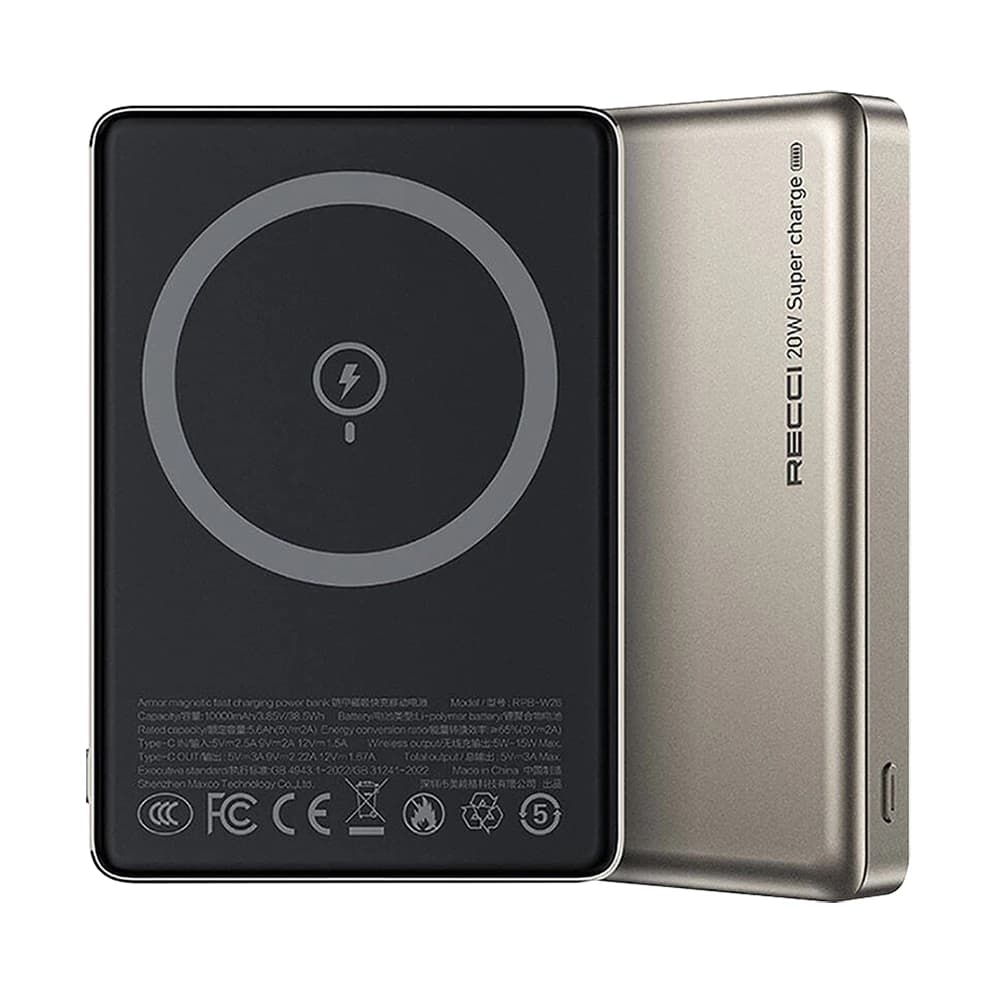 پاوربانک وایرلس رسی Recci PRB-W26 — تصویر ۳