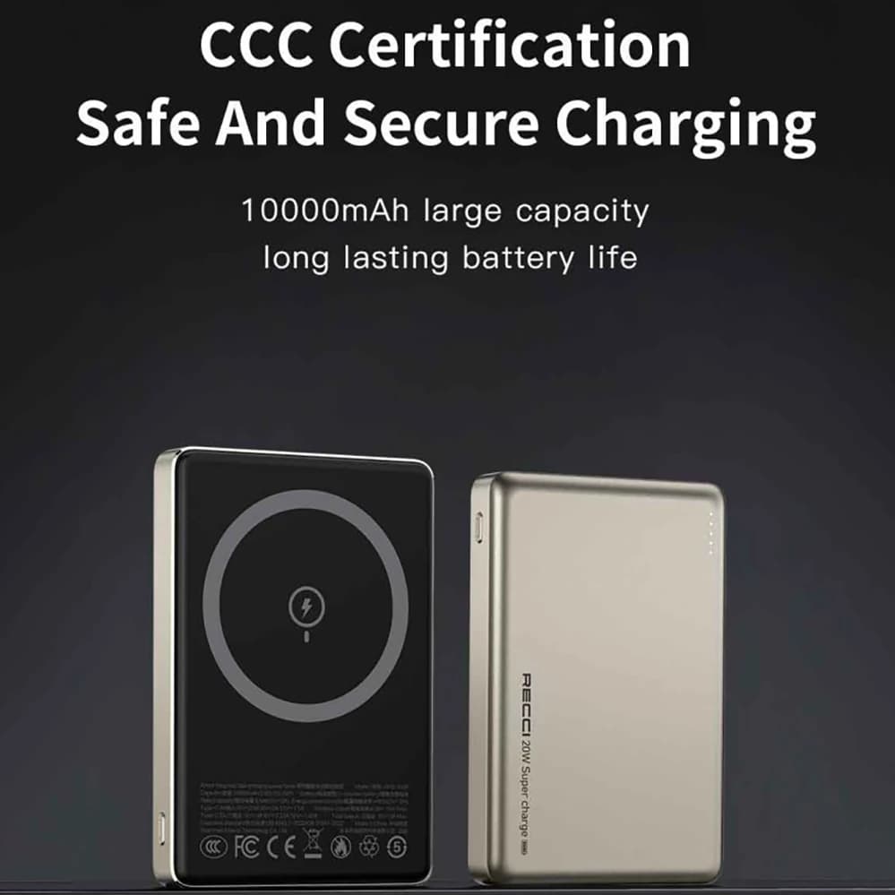 پاوربانک وایرلس رسی Recci PRB-W26 — تصویر ۹