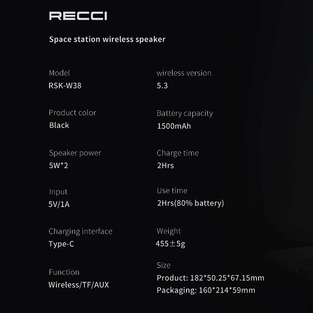 اسپیکر رسی Speaker Recci RSK-W38 — تصویر ۵