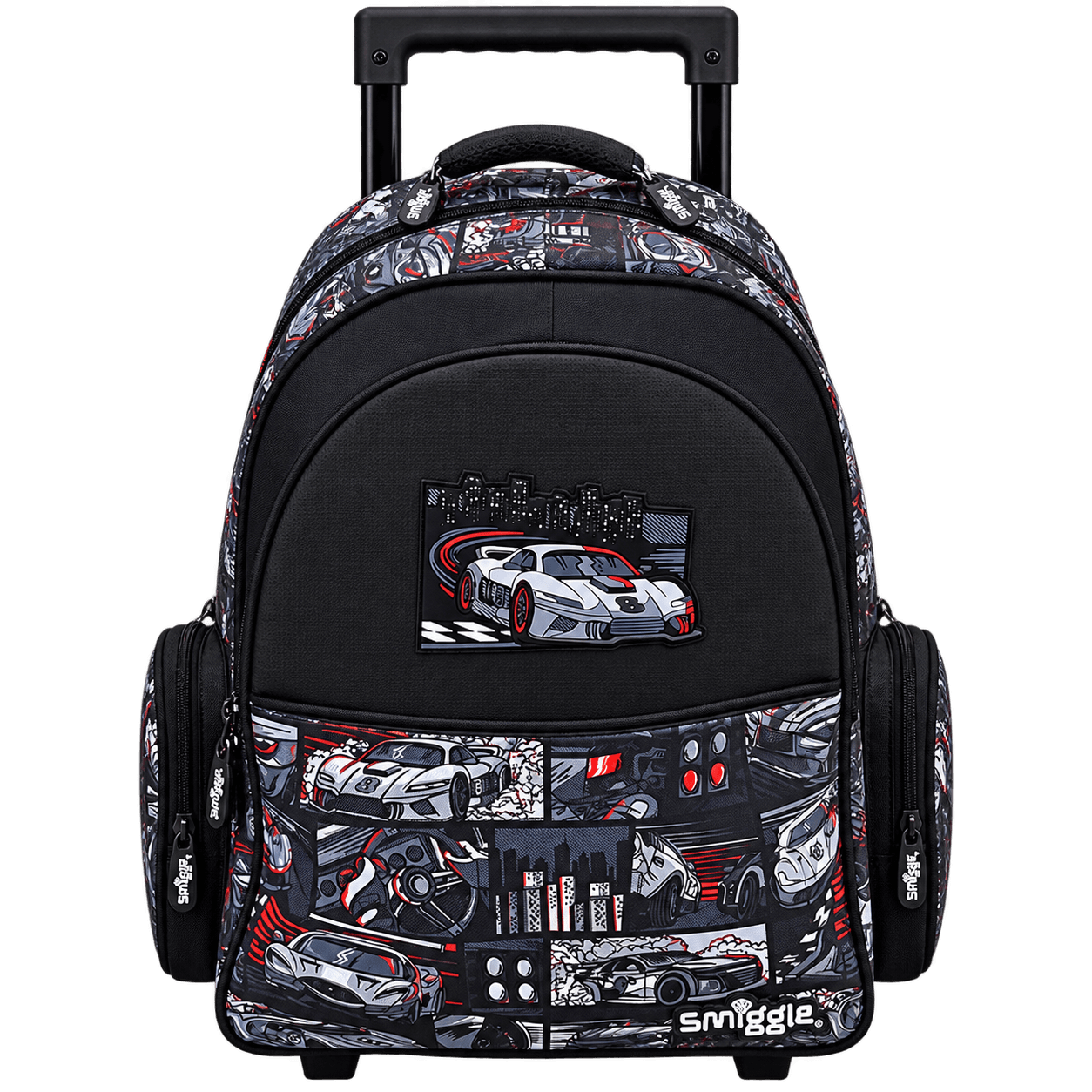 کوله پشتی چرخ‌دار اسمیگل Smiggle طرح ماشین مسابقه | Racing Car
