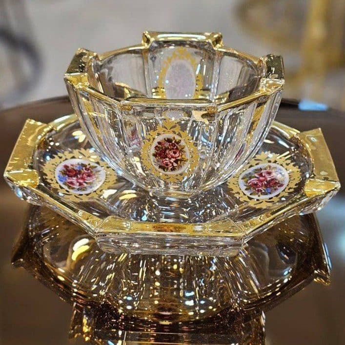 پیش دستی و پیاله | پیش‌دستی و پیاله استیج گل رز کد 101