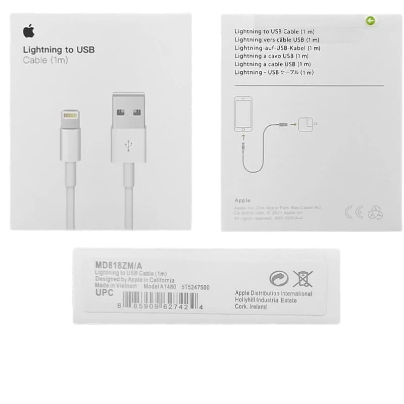 کابل تبدیل USB به Lightning مدل iPhone X — تصویر ۴