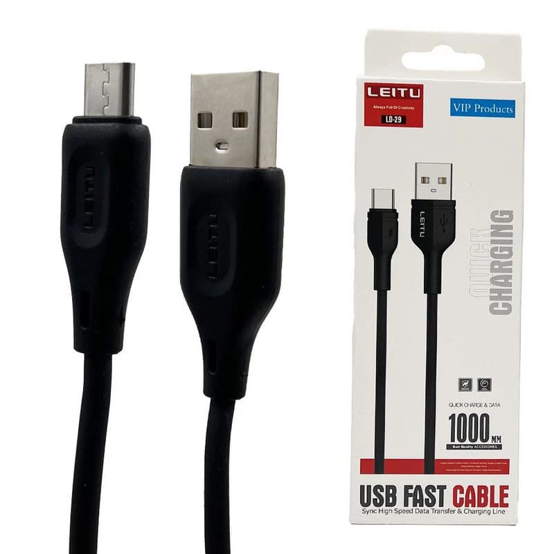 کابل تبدیل USB به Micro-USB لیتو LEITU LD-29 — تصویر ۴