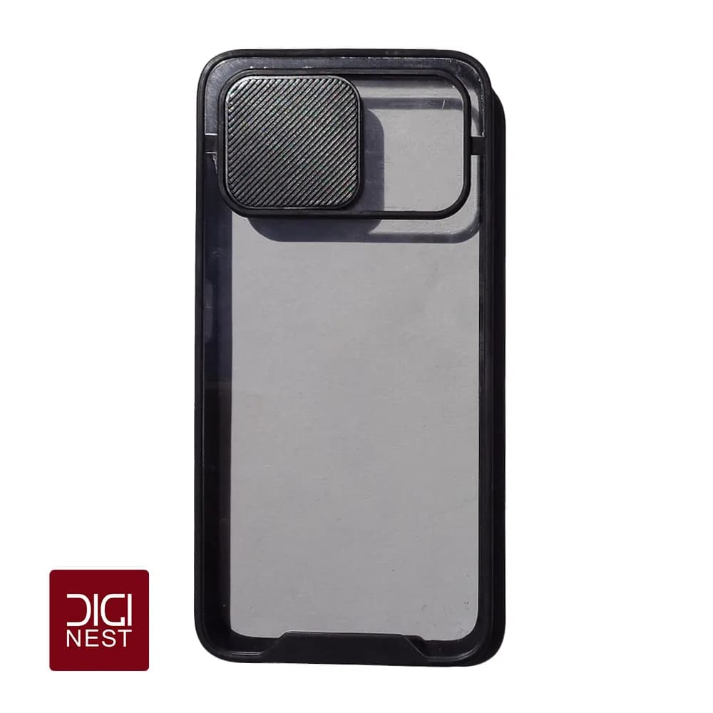 قاب دور سیلیکونی پشت شفاف محافظ لنزدار کشویی گوشی موبایل سامسونگ samsung A02S