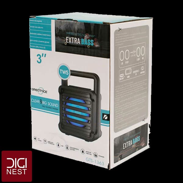 اسپیکر بلوتوث گریت نایس مدل GTS-1363