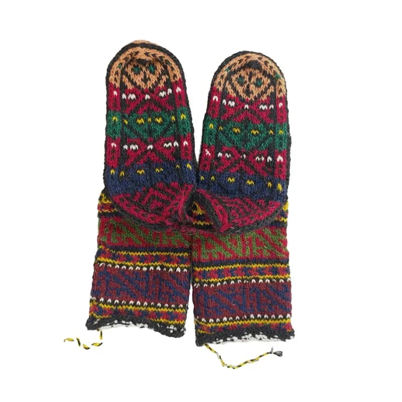 جوراب پشمی رنگی کد 001 — تصویر ۳