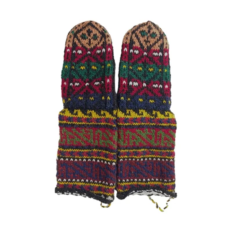 جوراب پشمی رنگی کد 001